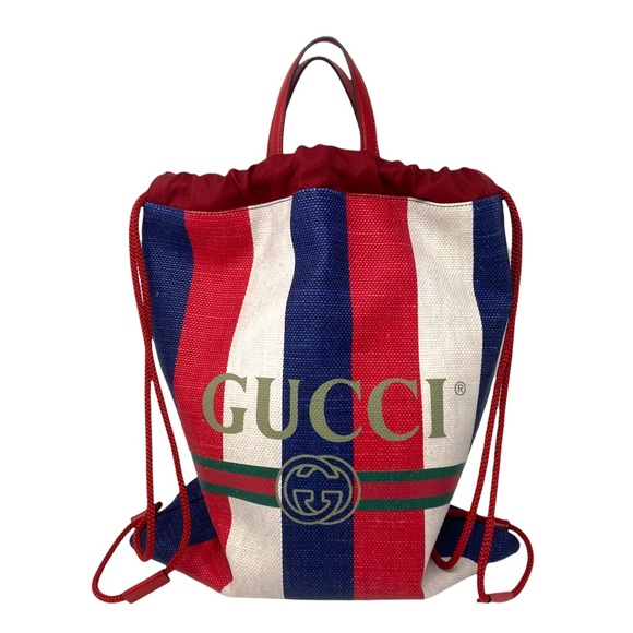 GUCCI Sylvie Print Drawstring Backpack - Picture 1 of 16